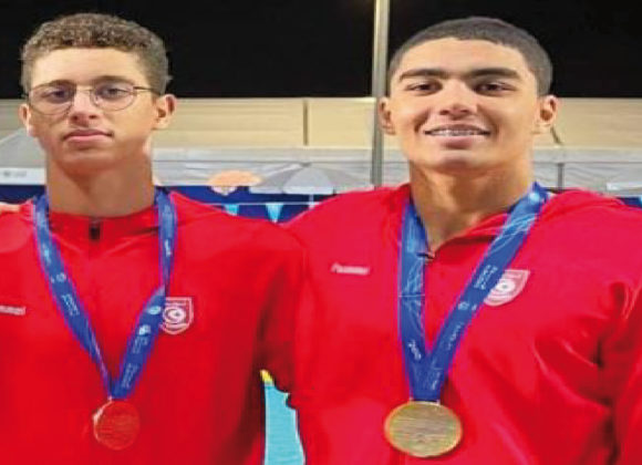 Ben Ajmia Médaille d'or , Jaouadi Médaille d'argent sur 800 Nl K A